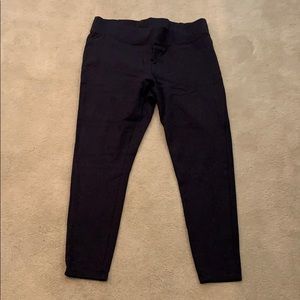 Lands’ End Large thick black leggings